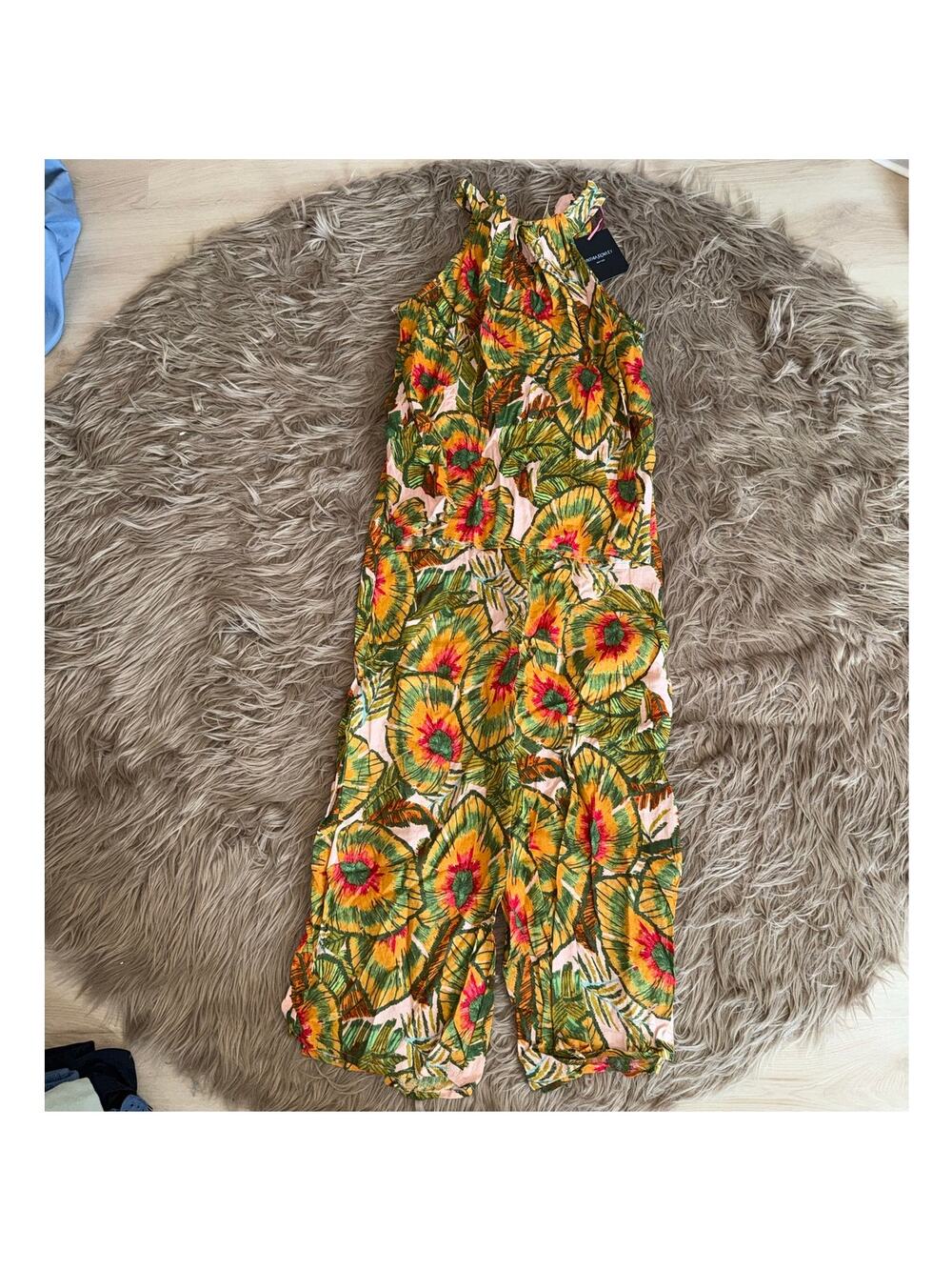 New Cynthia Rowley Tropical Print High Neck Tank Top + Bottom set size M